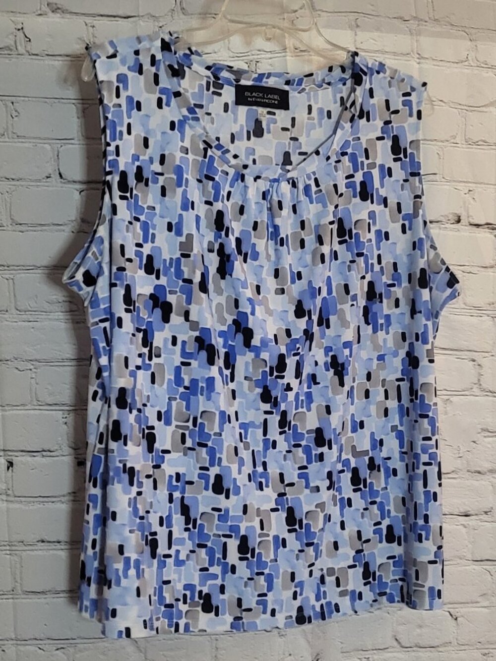 Black Label Evan Piccone, Size 1X, Blue Multi